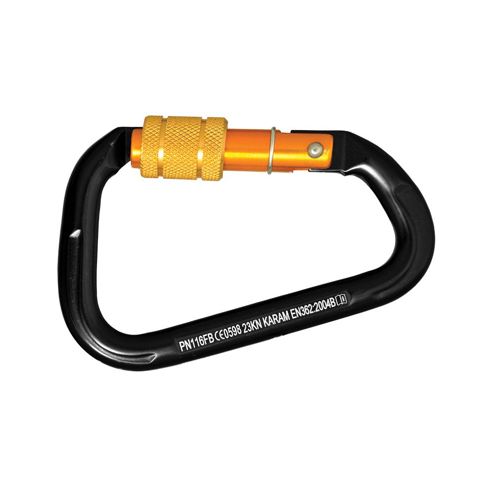 Aluminium Screw Locking Bulb type Karabiner